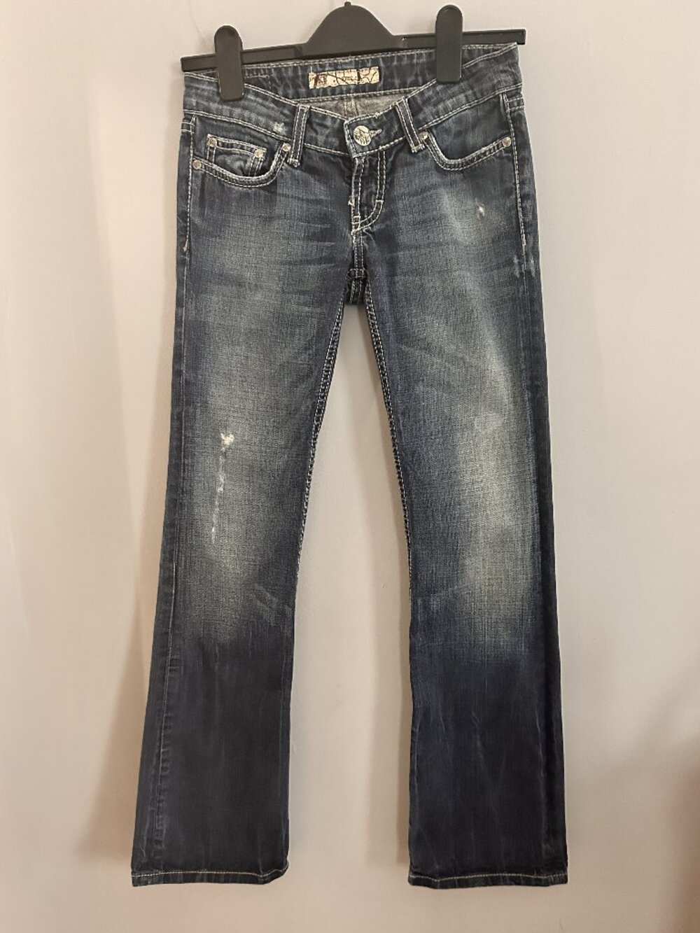 BKE Stella Bootcut Jeans Size 25 x 31.5 Medium Wash Low Rise Stretch
